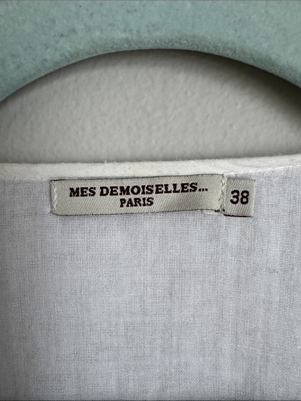Mes Demoiselles Paris Ania White  Boho Peasant Blouse Coin Embellished Size 38 - Picture 4 of 13